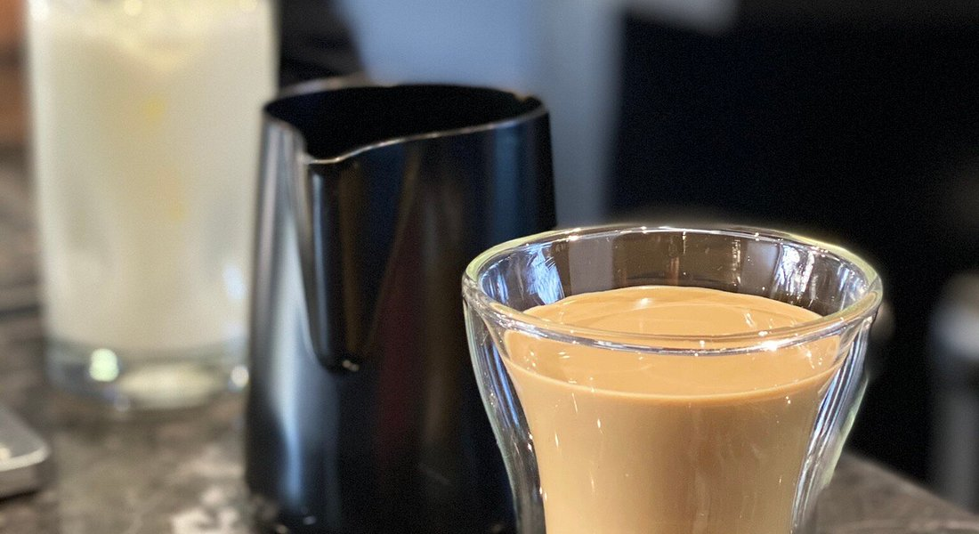 The Soul Plane: single espresso shot and 3oz textured milk piccolo